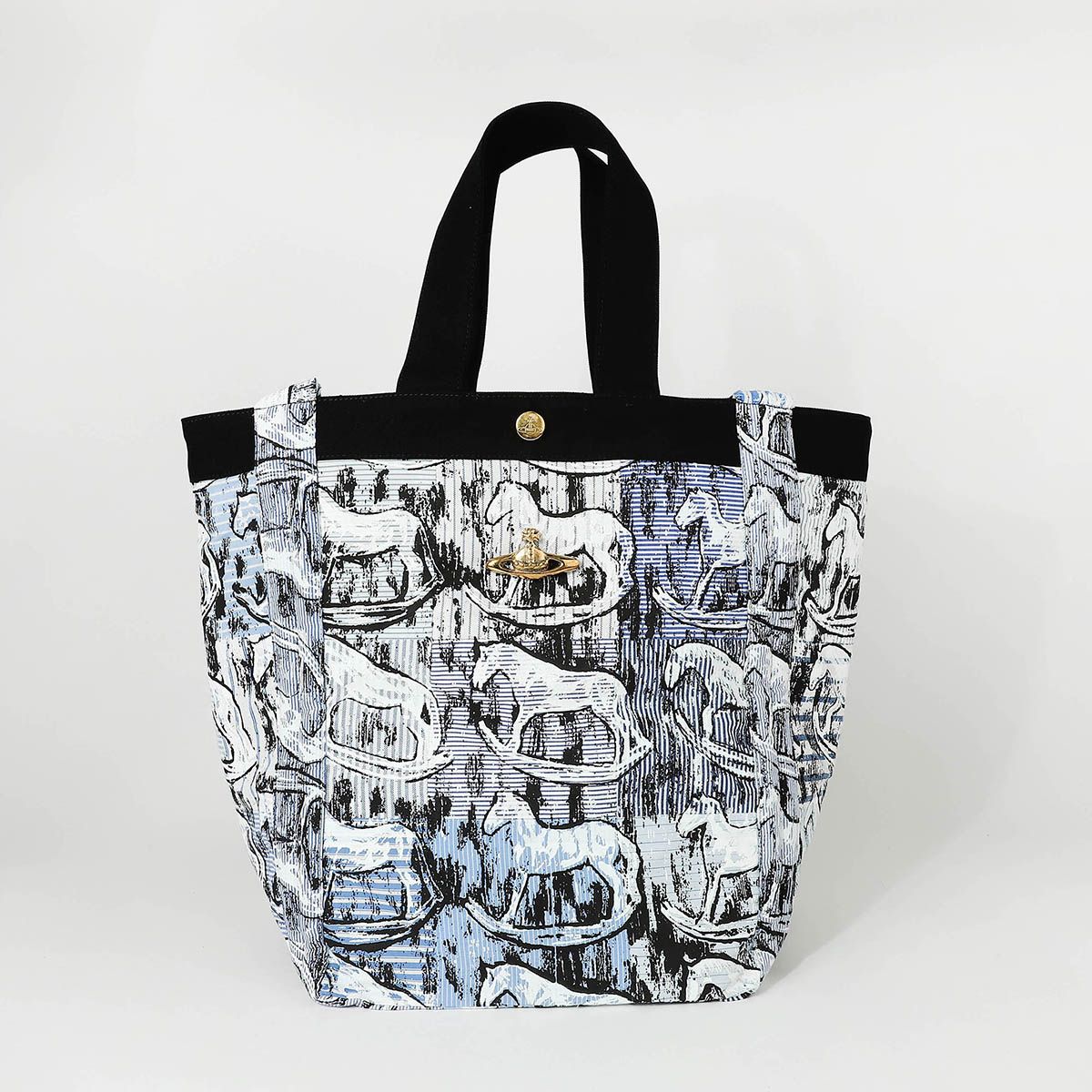 新品 ヴィヴィアン ウエストウッド Vivienne Westwood トートバッグ ブルー/ブラック