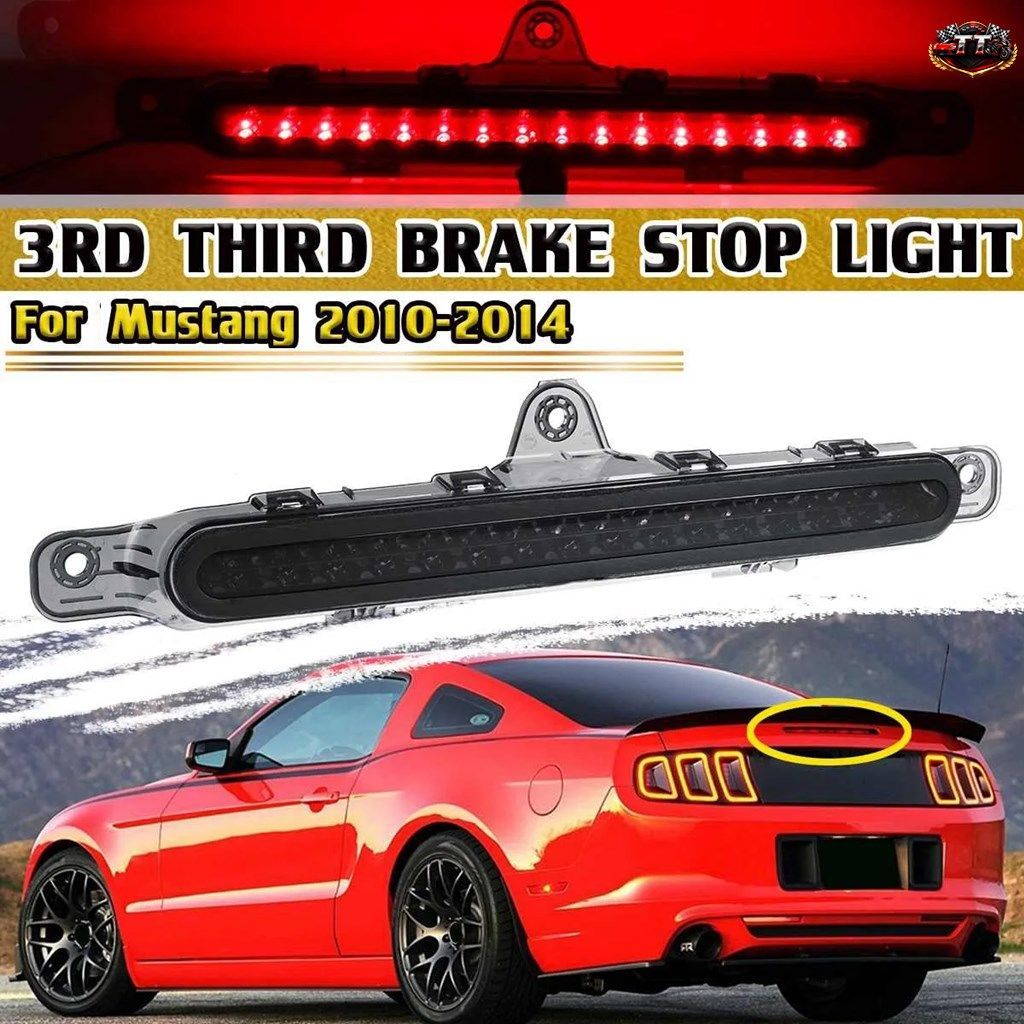 強力なLEDハイマウントリアサードブレーキライトストップシグナルランプレッドランプフォードマスタング2010-2014