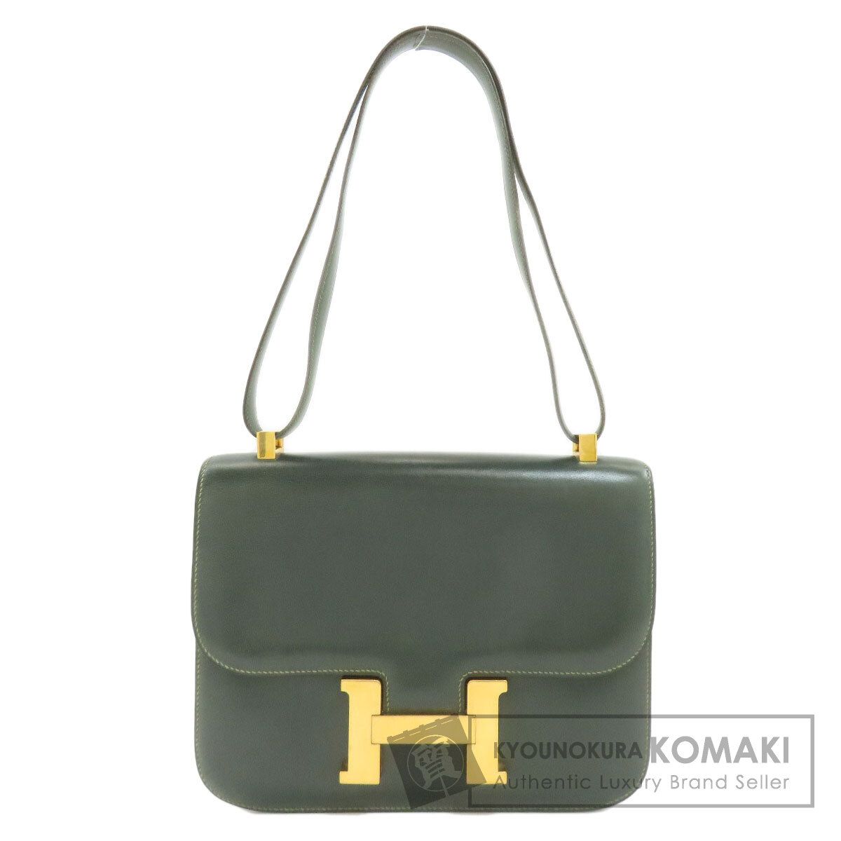 HERMES エルメス コンスタンス23 ゴールド金具 ショルダーバッグ ボックスカーフ レディース [中古]