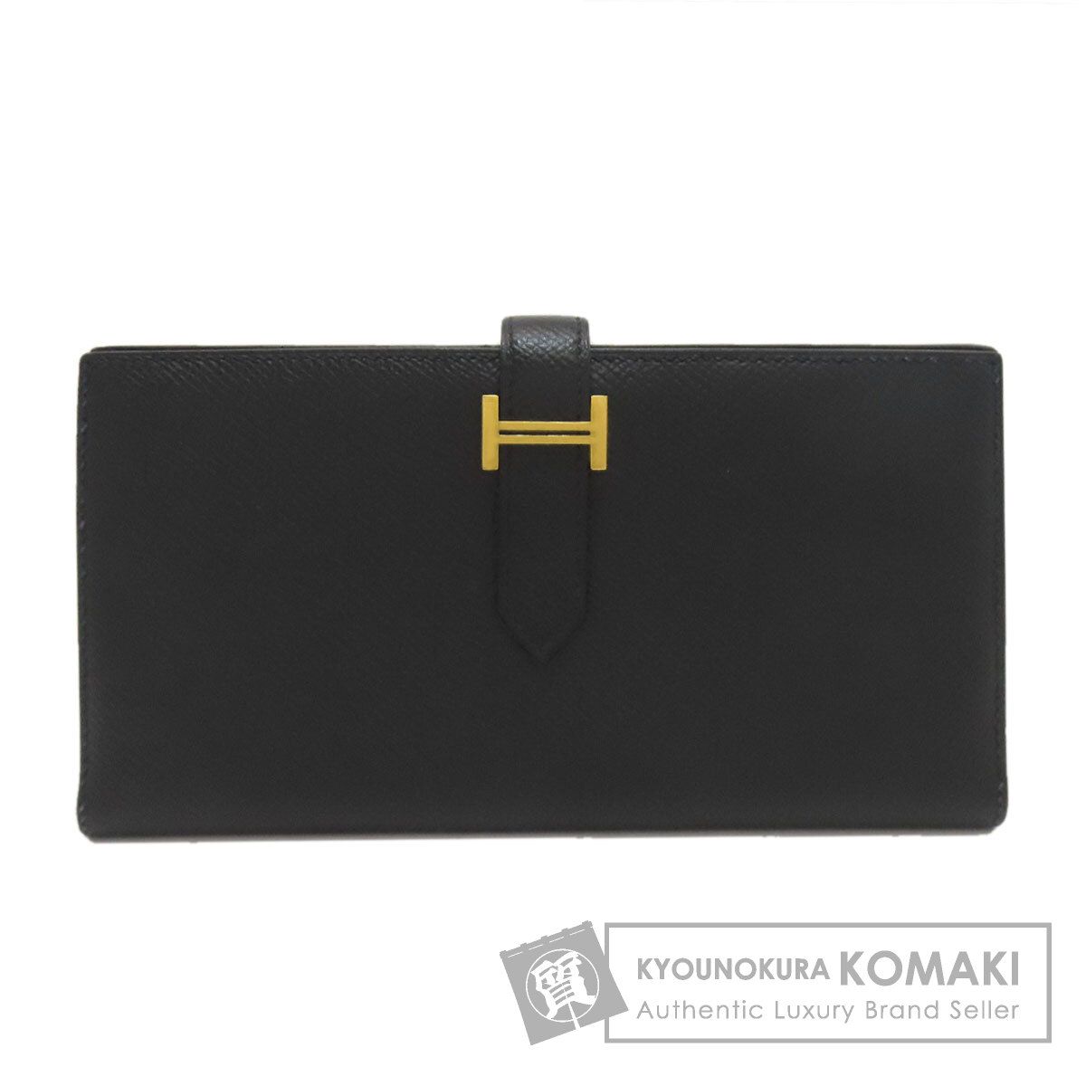 HERMES エルメス ベアンスフレ ゴールド金具 長財布（小銭入れあり） エプソン レディース [中古]