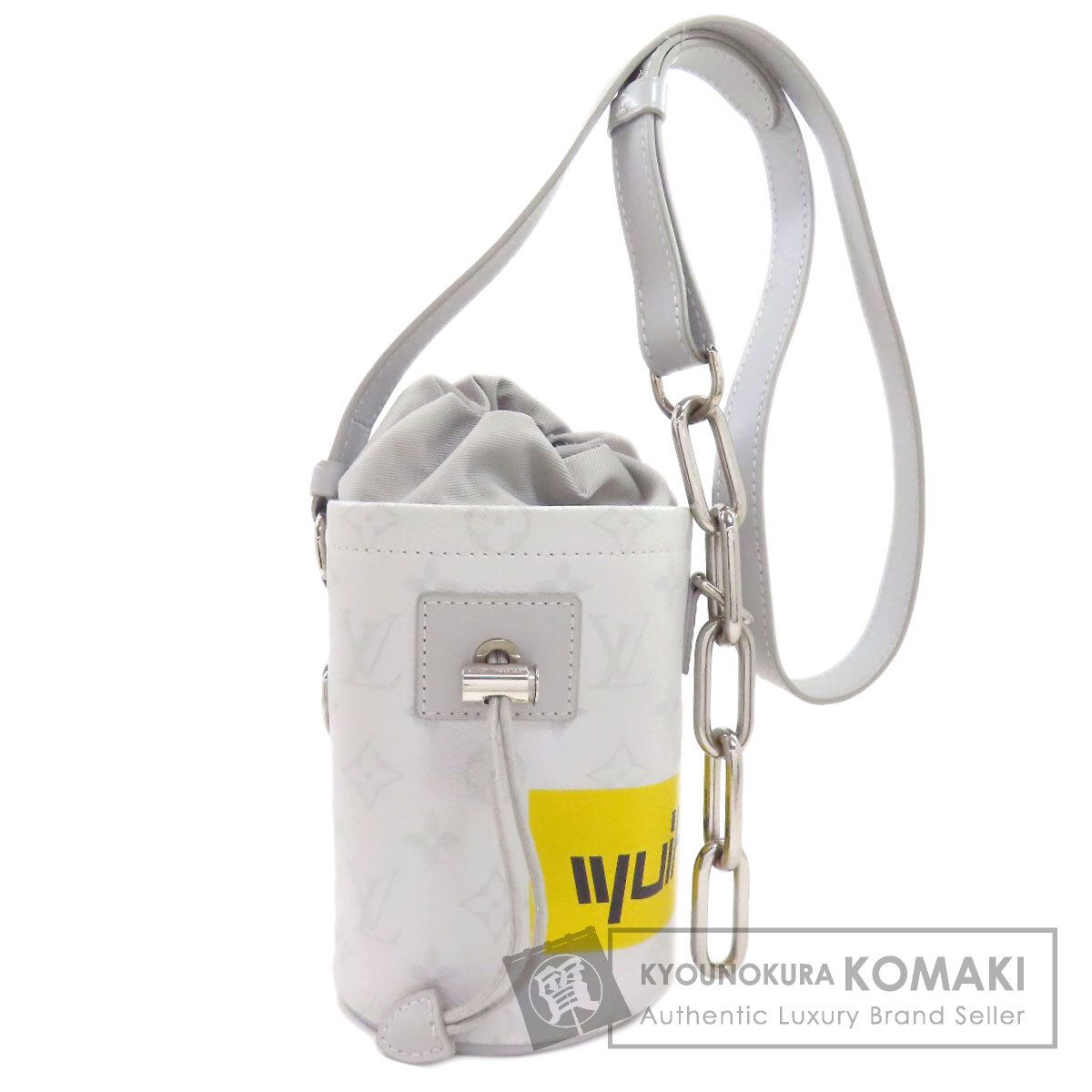 LOUIS VUITTON ルイヴィトン M44631 ホワイト モノグラム ロゴ チョーク・ナノバッグ ショルダーバッグ モノグラムキャンバス レディース [中古]
