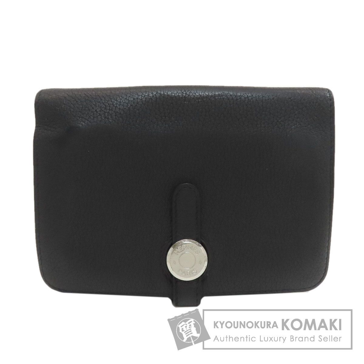 HERMES エルメス ドゴンコンパクト シルバー金具 コインケース トゴ レディース [中古]