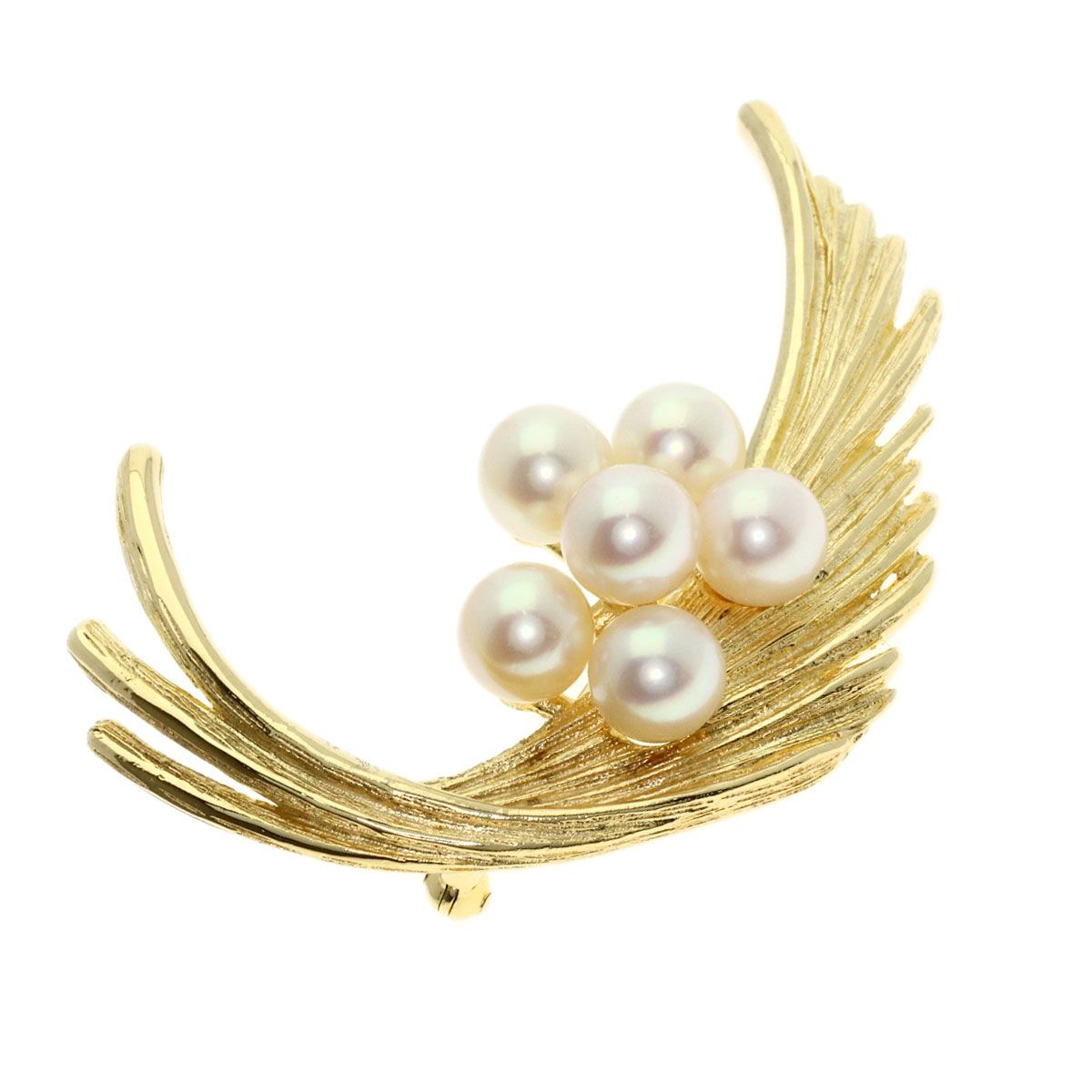 MIKIMOTO ミキモト パール 真珠 ブローチ K14YG レディース [中古]