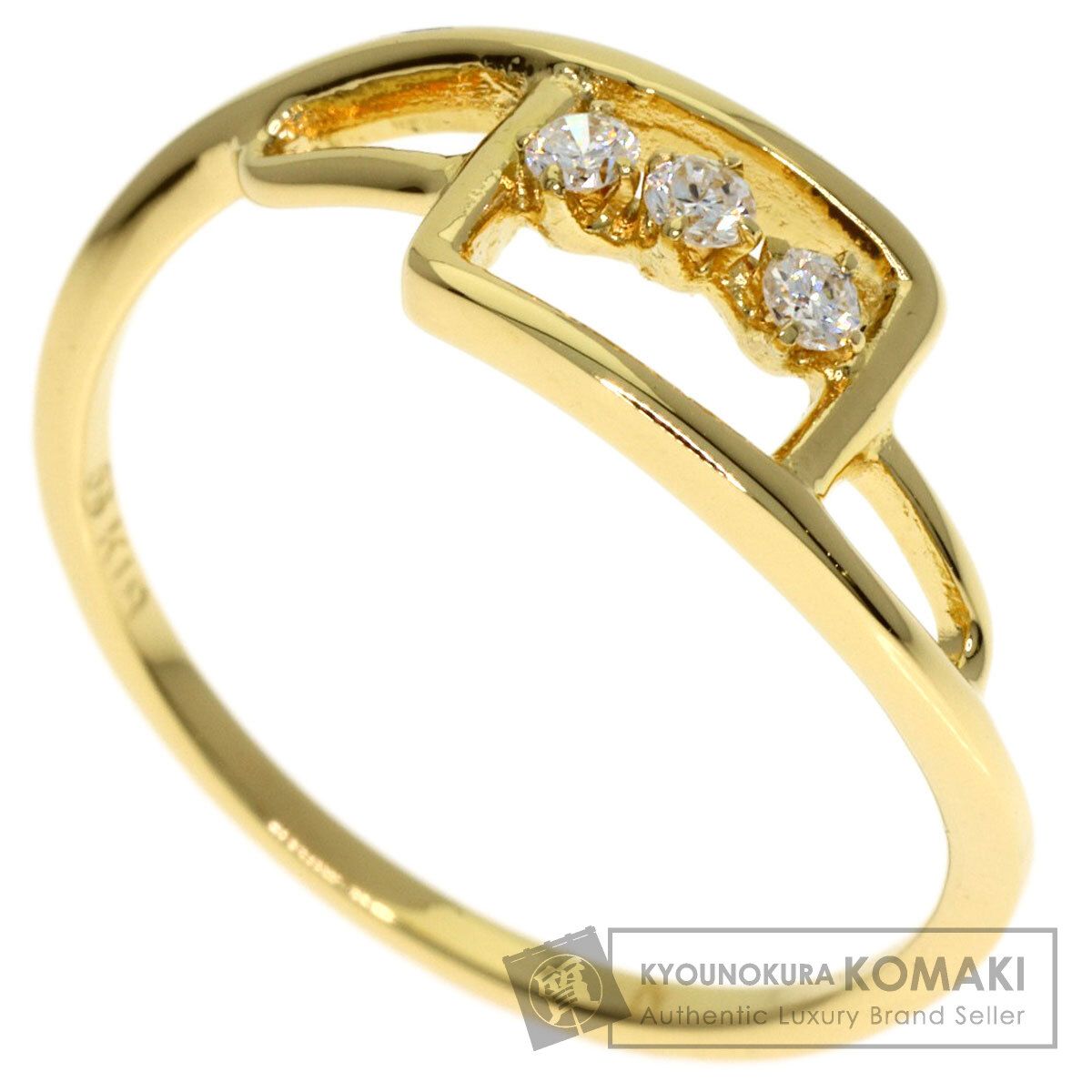 MIKIMOTO ミキモト ダイヤモンド リング・指輪 K18YG レディース [中古]