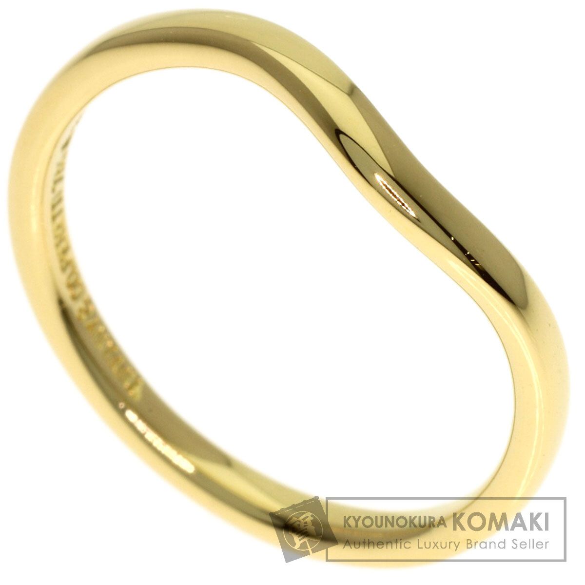 TIFFANY&Co. ティファニー カーブド バンド リング・指輪 K18YG レディース [中古]