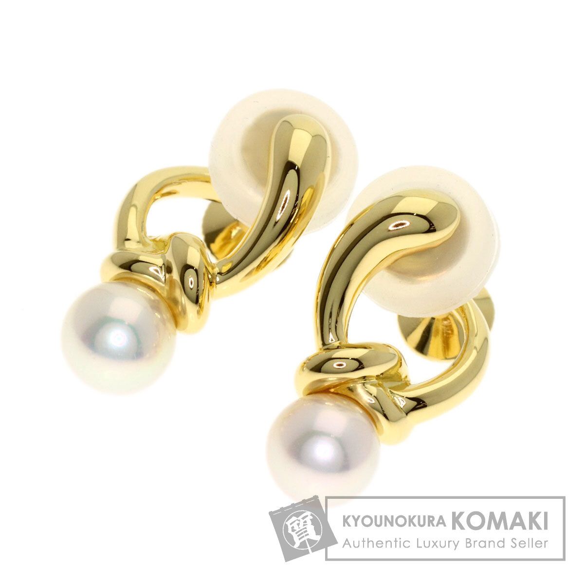 MIKIMOTO ミキモト パール 真珠 イヤリング K18YG レディース [中古]