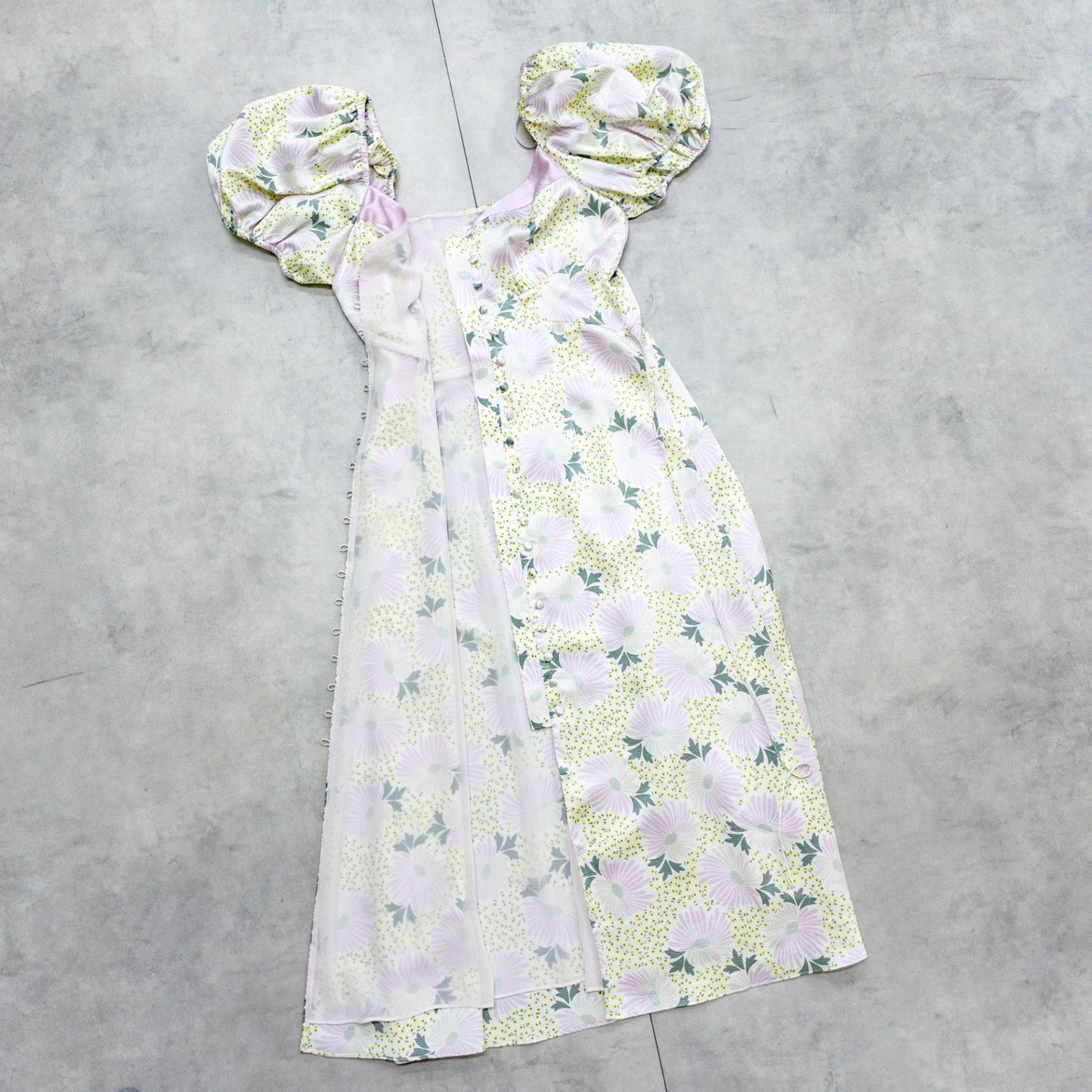 TED BAKER テッドベイカー ロングワンピース オフショルダー 花柄