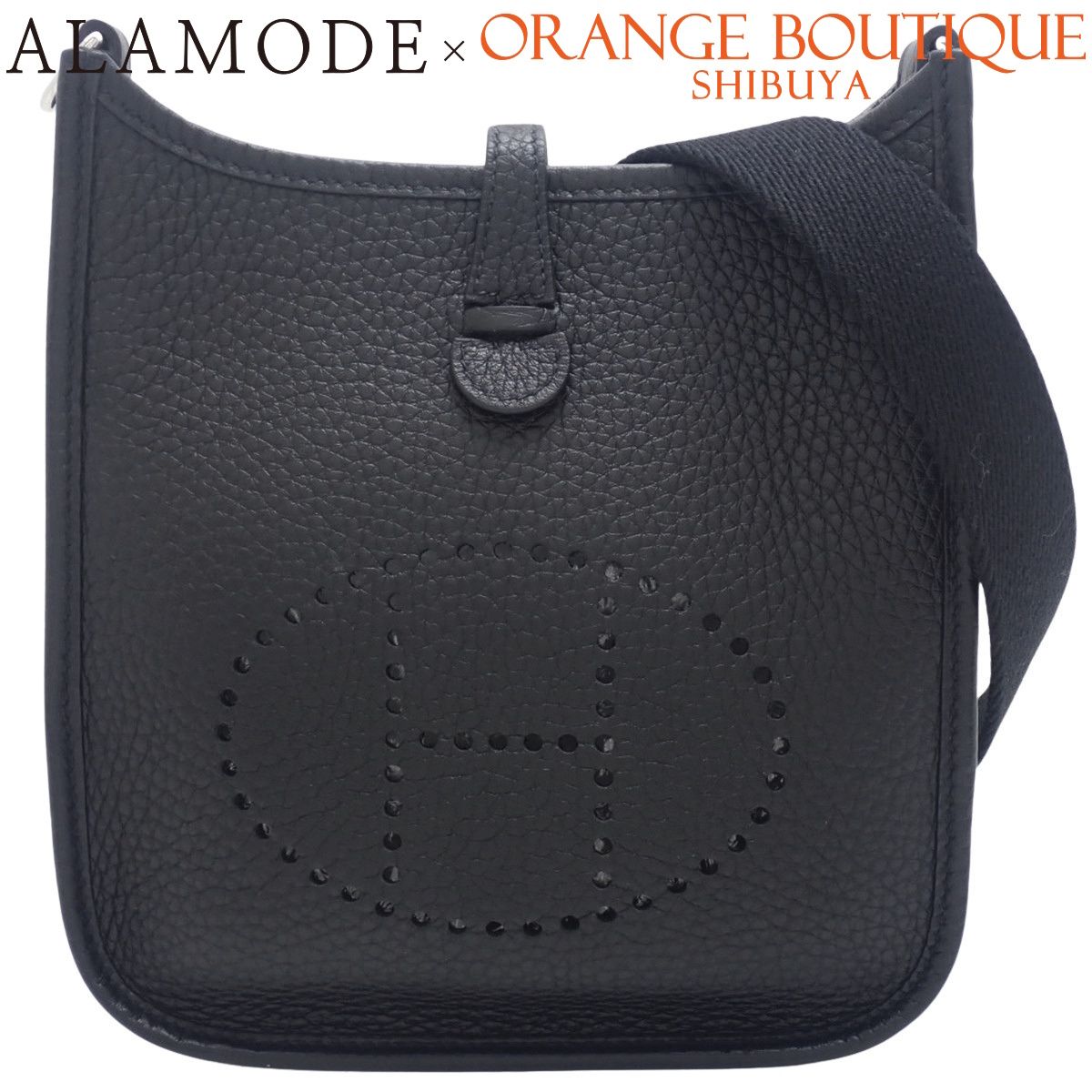 HERMES(エルメス) エヴリンTPM ブラック黒 トリヨンクレマンス パラジウム金具 シルバー金具 不鮮明刻印 ショルダーバッグ 肩掛け ショルダー 斜め掛け レディース 40802196043【中古】【アラモード】