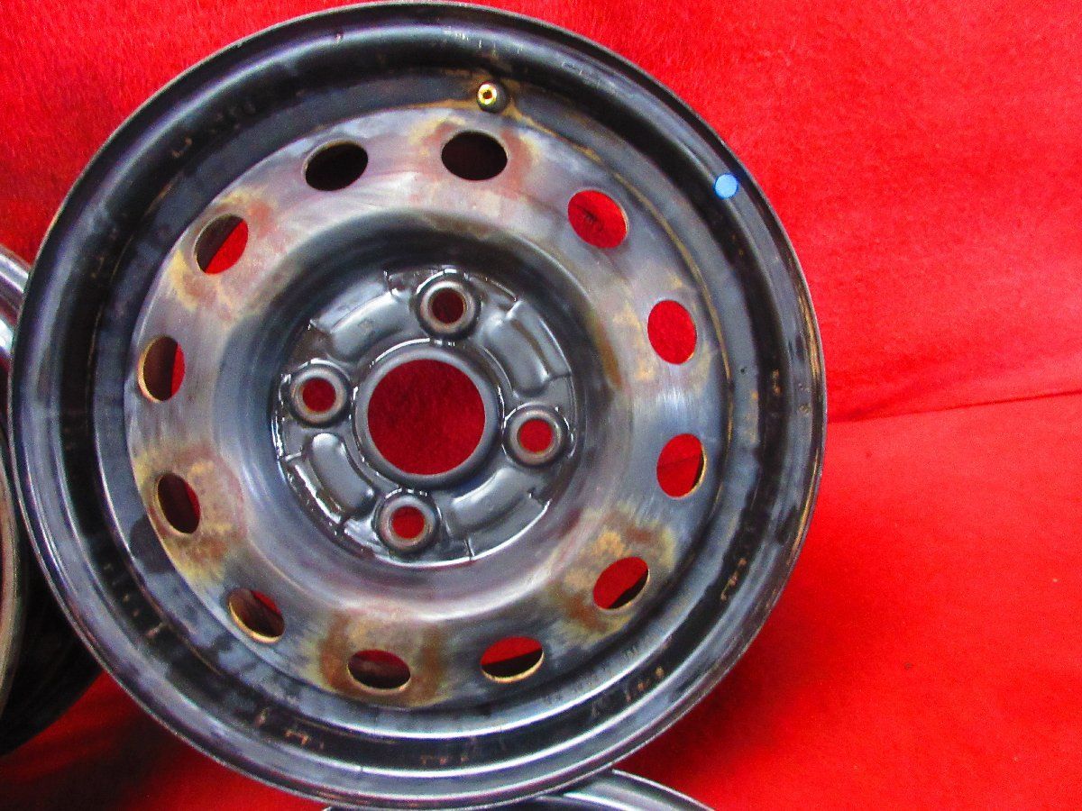 スチール ホイール 4本 純正 13×4.50B 4穴 PCD 100 +45 ハブ径 60 13
