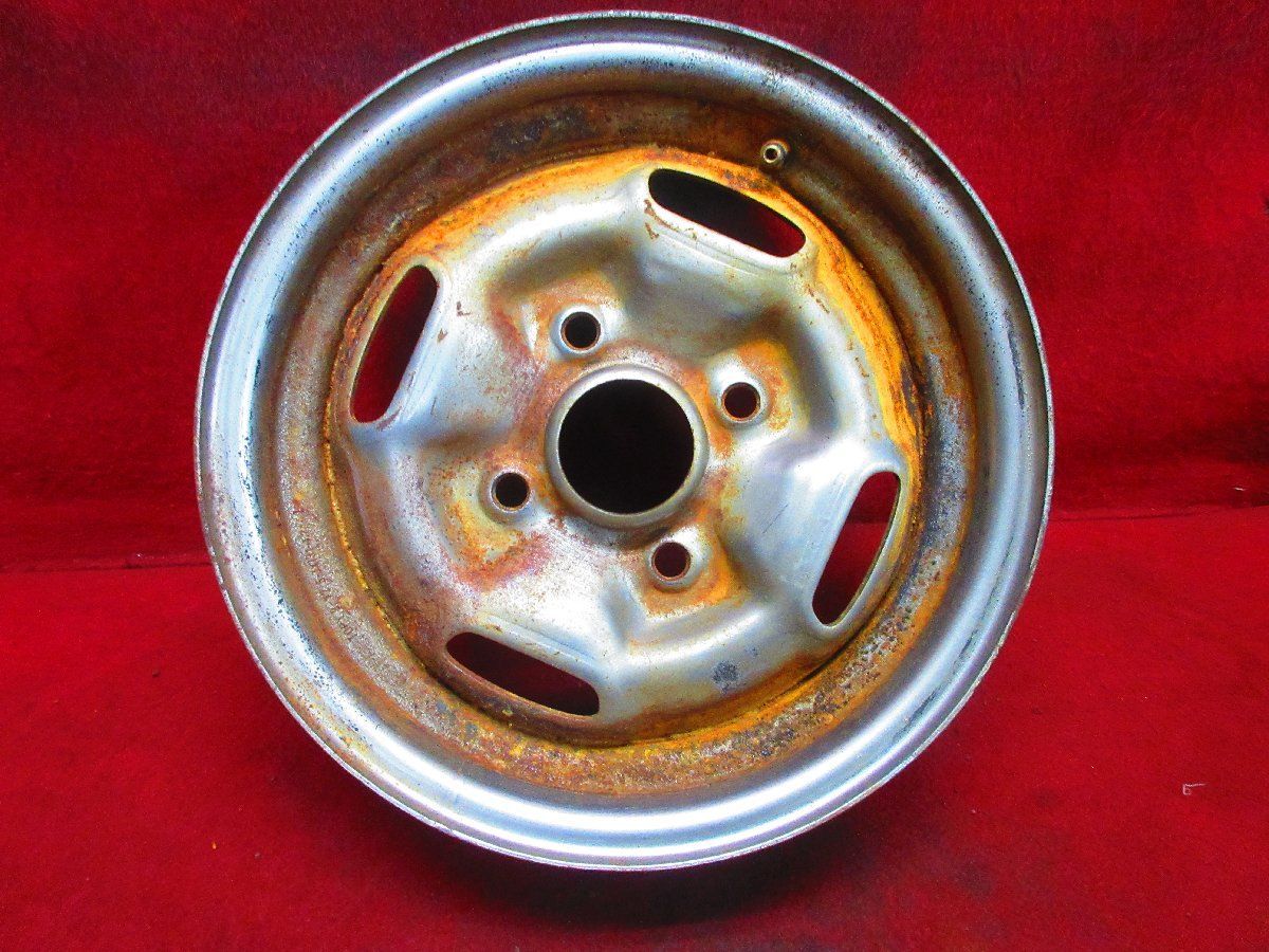 スチール ホイール 1本 いすゞ 117クーペ 純正 13×5J 4穴 PCD 114.3 +33 ハブ径 67 ISUZU ベレット◆ 52681H