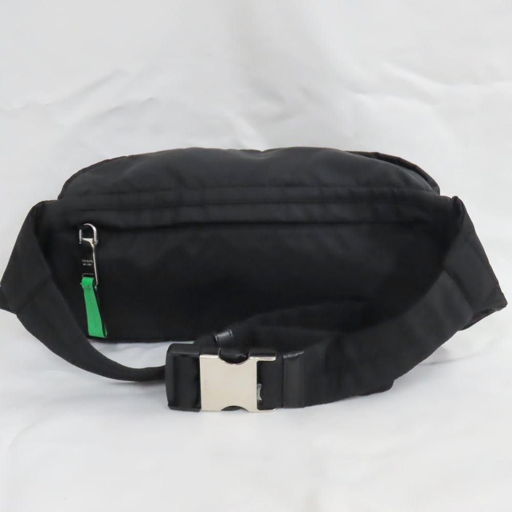 美品 PRADA プラダ ボディバッグ ウエストポーチ バッグ ナイロン 黒