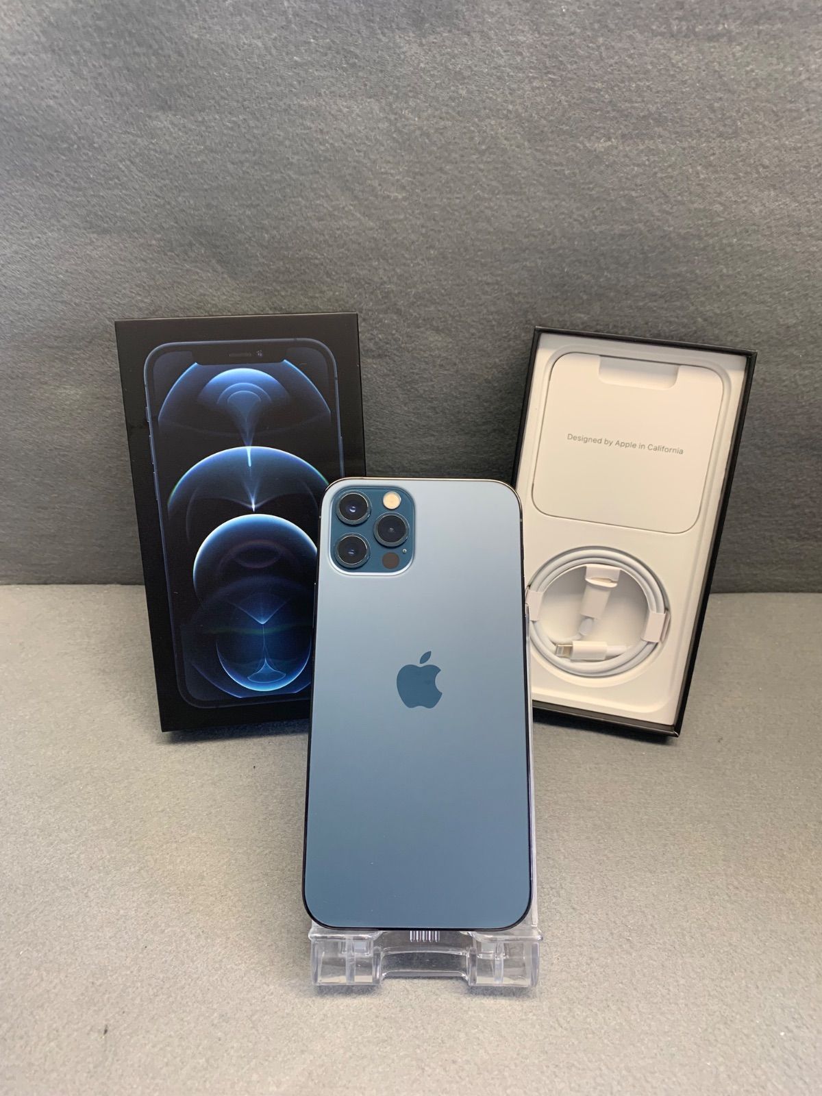 超美品 国内版 SIMフリー iPhone12 Pro 128GB パシフィックブルー色 超美品 国内版 SIMフリー iPhone12 Pro 128GB パシフィックブルー色