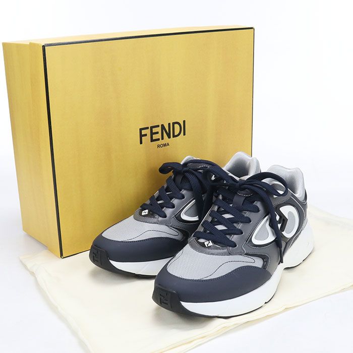 FENDI フェンディ スニーカー レザー/ナイロン【中古】 メンズ