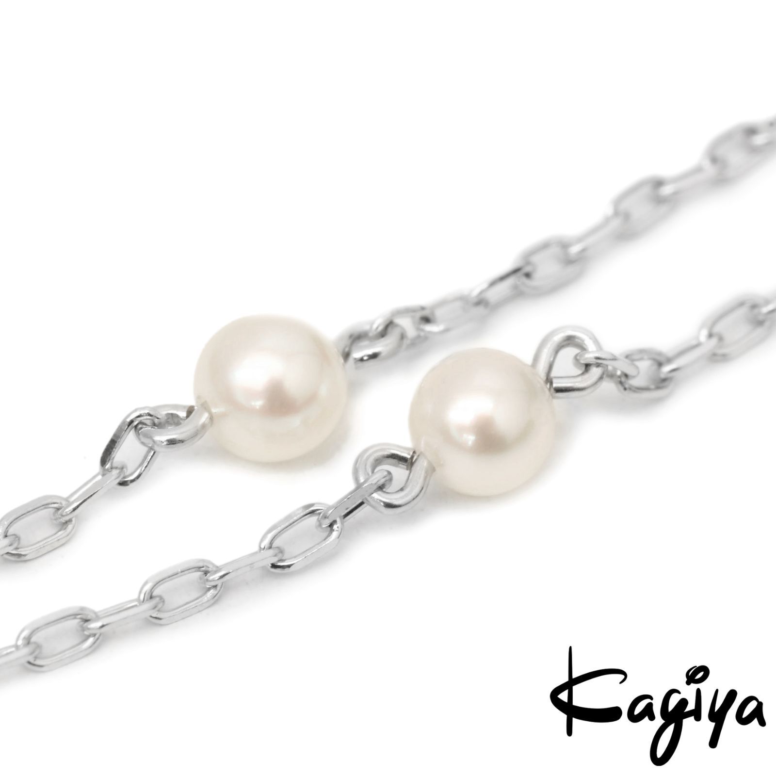 MIKIMOTO ミキモト K18 蝶モチーフ パール ダイヤ ネックレス 5.9g WG ホワイトゴールド バタフライ ダイヤモンド レディース ジュエリー アクセサリー