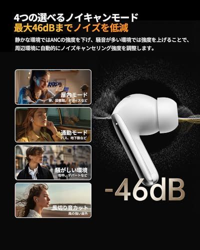 ☆新品☆【VGP 2025 金賞】QCY MeloBuds Pro ワイヤレスイヤホン ノイズキャンセリング ハイレゾ LDAC対応イヤフォン 360°空間オーディオ Bluetooth5.3 外音取り込みモード 装着検出機能 マルチポイント a0efd8ed ☆新品☆【VGP 2025 金賞】QCY MeloBuds Pro ワイヤレスイヤホン ノイズキャンセリング ハイレゾ LDAC対応イヤフォン 360°空間オーディオ Bluetooth5.3 外音取り込みモード 装着検出機能 マルチポイント a0efd8ed