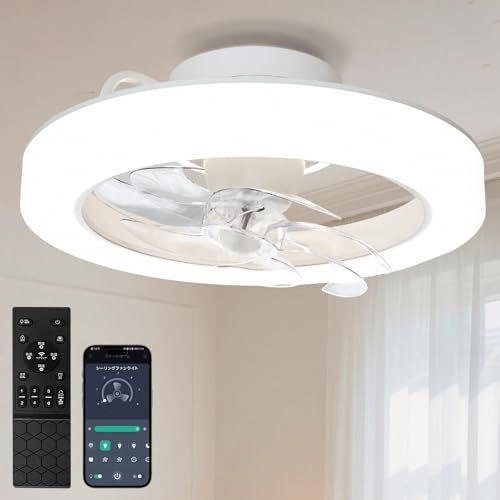 ☆新品☆SUKITEN シーリングファンライト LED Φ50cm 3500LM 正逆回転 首振り機能 ファン付き照明 サーキュレーター DCモーター 静音 省エネ 無段階調光調色 6段階風量 メモリー/タイマー機能 APP操作 2.4Gリモ 4d0a6704
