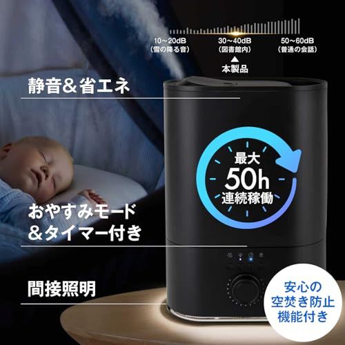 ☆新品☆tobest 加湿器 大容量 超音波式【かんたん上から給水】タンク容量 6L 花粉対策 アロマ タイマー付き 適応畳数洋室14畳/和室8.5畳 連続50時間加湿 卓上 省エネ 上部給水 空焚き防止 オフィス 法人 ブラック b801c565 ☆新品☆tobest 加湿器 大容量 超音波式【かんたん上から給水】タンク容量 6L 花粉対策 アロマ タイマー付き 適応畳数洋室14畳/和室8.5畳 連続50時間加湿 卓上 省エネ 上部給水 空焚き防止 オフィス 法人 ブラック b801c565