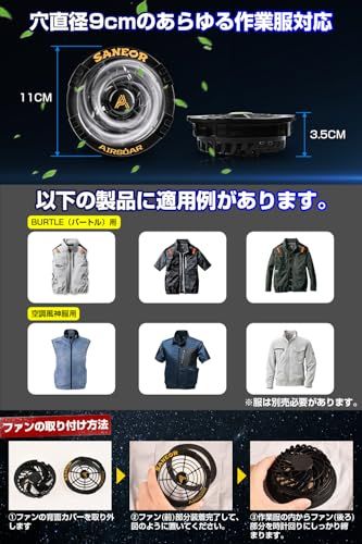 ☆新品☆ファンバッテリーセット【2026最新＆40500mAh大容量&42V暴風】作業服 25H連続稼動 2つ駆動モード 7段階風量調節 熱中症対策 PSEマーク認証済 90mm作業服穴径対応 [日本国内ブランド正規品] 5fc1e258