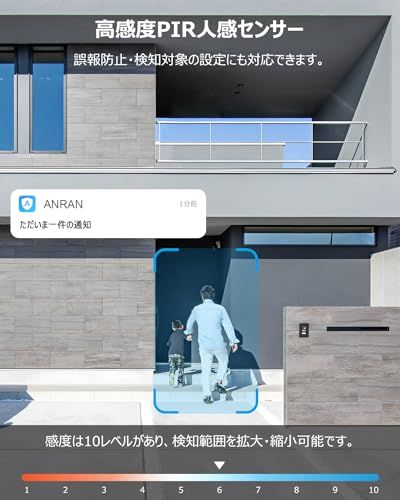 ☆新品☆【高精細500万画素?高性能防犯システム?簡単設置】ANRAN 防犯カメラ 屋外 ソーラー 一体型 監視カメラ 屋外 電源不要 かんしカメラ 屋外 夜間カラー暗視 工事不要 取付簡単 ワイヤレス PIR人体検知 声光威嚇 即時通知 無 db9fbfe1