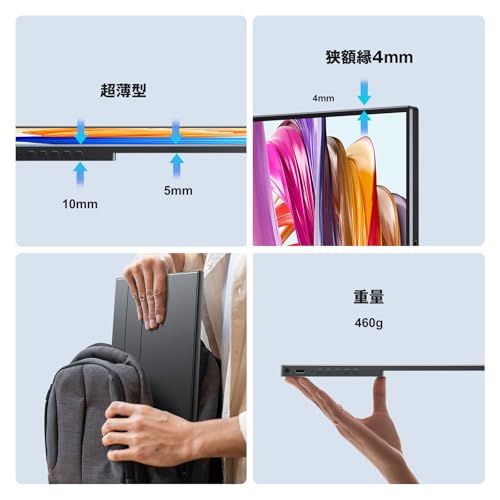 ☆新品☆KEEPTIME モバイルモニター 14インチ 2K解像度 モバイルディスプレイ - ポータブルモニター IPSパネル 2160x1440P 100%sRGB 330nits輝度 3:2アスペクト比 HDRモード対応 マルチディスプレ 118f78d1