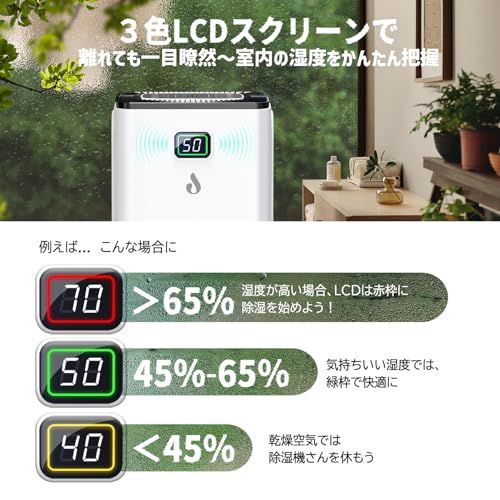 ☆新品☆除湿機 衣類乾燥 除湿量12L/日「2025新型」コンプレッサー式 梅雨対策 結露&カビ防止 ジメジメ対策 室内干し 消臭 2.5L 連続排水可能 省エネ 自動停止 三色LCD湿度表示 24Hタイマー タッチ式 360度キャスター 木 1d83f40c