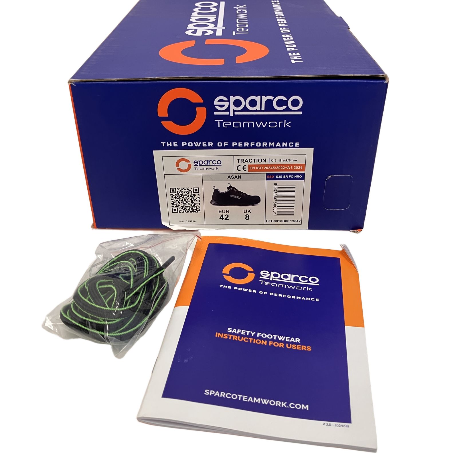 SPARCO TEAMWORK セイフティシューズ TRACTION S3 安全靴 スパルコ 未使用 Z11328203