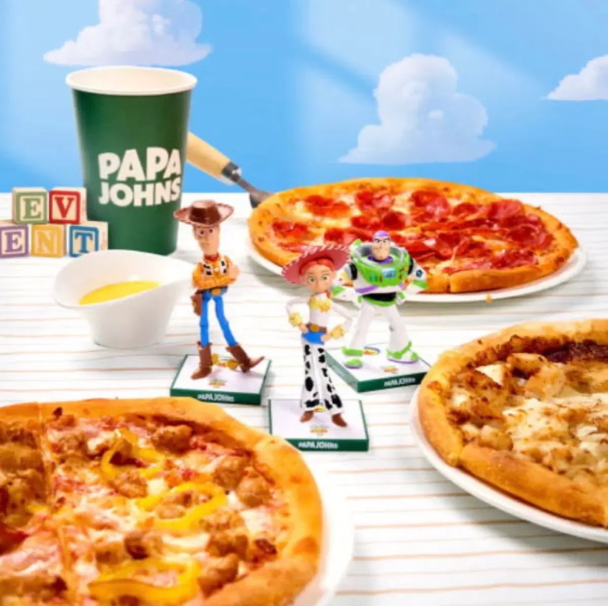 PAPAJOHNS トイストーリー フィギュア 3種セット