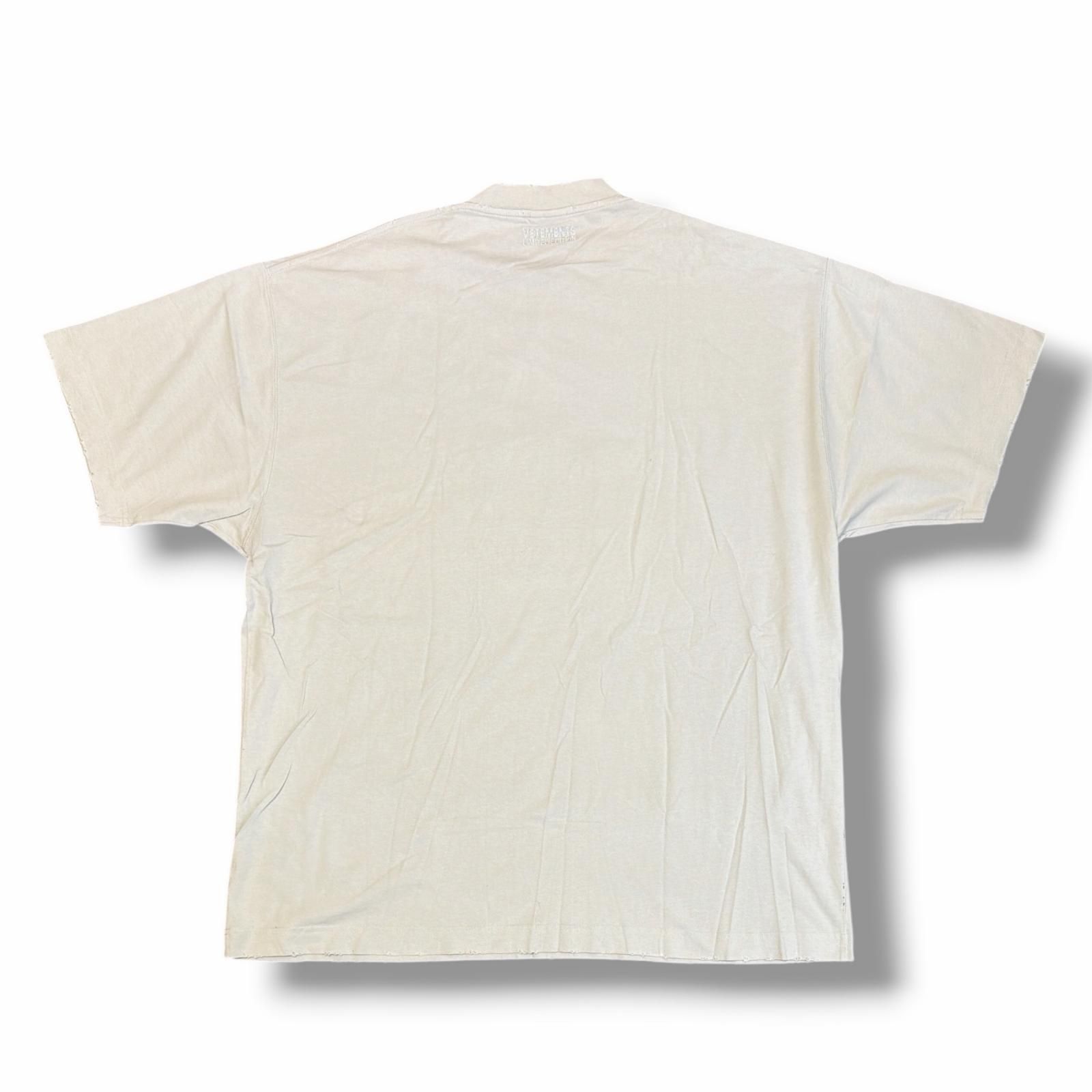VETEMENTS EMBROIDERED AFTERLIFE T-SHIRT エンブロイダリーアフターライフTシャツ 半袖カットソー ヴェトモン UE63TR241W グレー M （6814M）