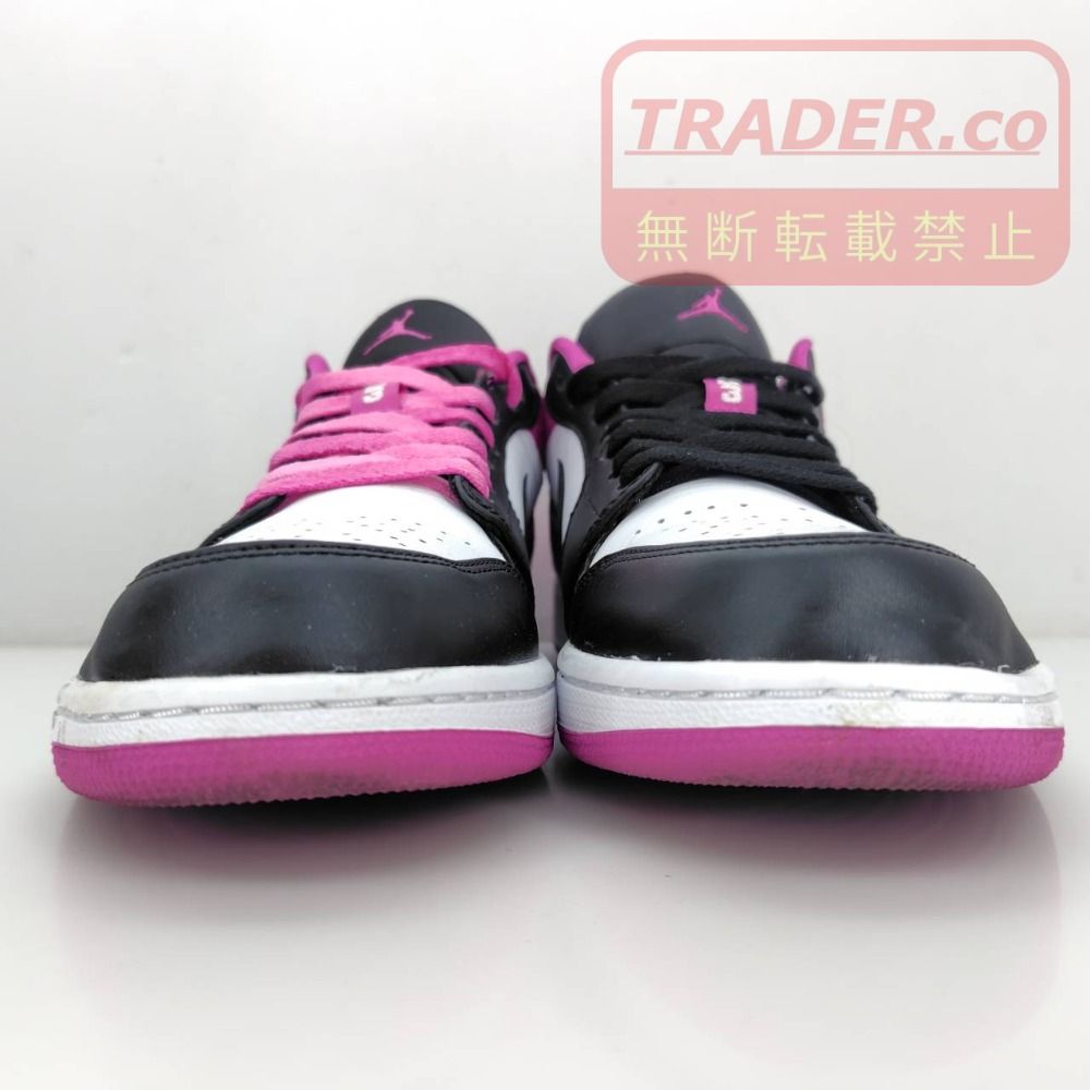 05w21665 ナイキ NIKE エアジョーダン 1 ロー SE AIR JORDAN 1 LOW SE ブラック/アクティブ フューシャ 28.5cm US10.5 UK9.5 メンズ スニーカー CK3022-005 【中古品】
