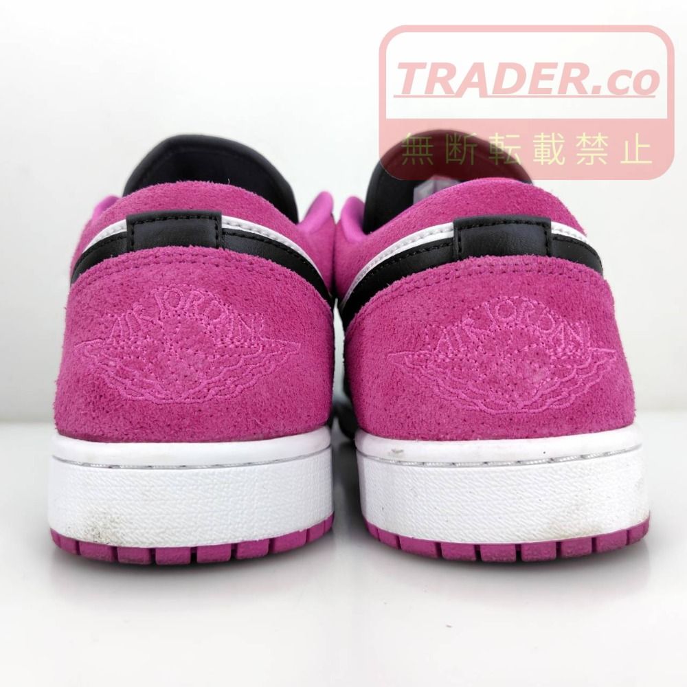 05w21665 ナイキ NIKE エアジョーダン 1 ロー SE AIR JORDAN 1 LOW SE ブラック/アクティブ フューシャ 28.5cm US10.5 UK9.5 メンズ スニーカー CK3022-005 【中古品】