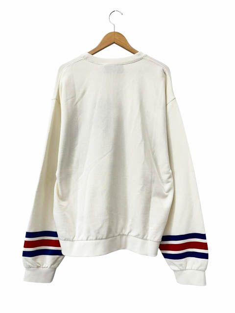 グッチ GUCCI Cotton Jersey Sweatshirt With Embroidery ロゴ刺繍 コットン ジャージー スウェット シャツ トレーナー 746988 XJFK1 L 白ホワイト ブランド古着ベクトル 中古☆AA★■260609