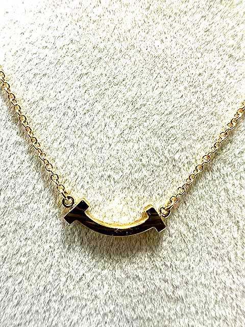 【中古】TIFFANY&Co. ティファニー　スマイル ペンダント（ミニ）　イエローゴールド　2025年購入品　定価170500円アクセサリー＿セルモアから出品＿s-0703-r13