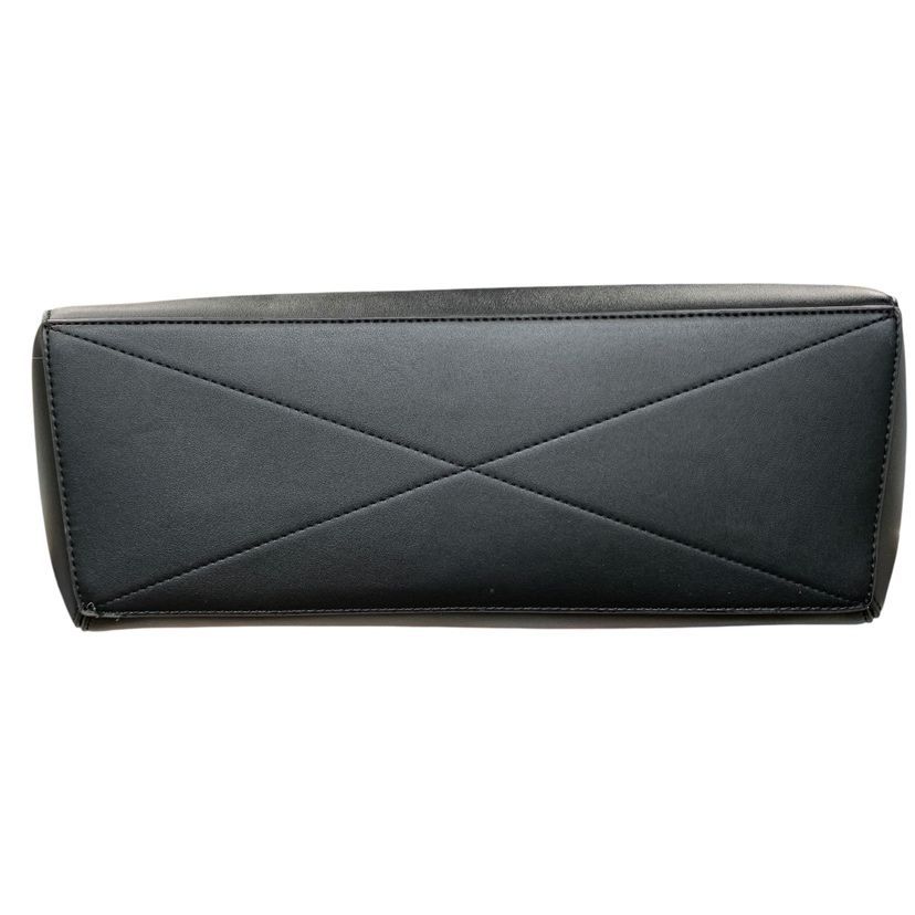 ♪4431 Calvin Klein Jeans カルバンクライン トートバッグ 大容量 ロゴ シンプル無地 黒系 中古
