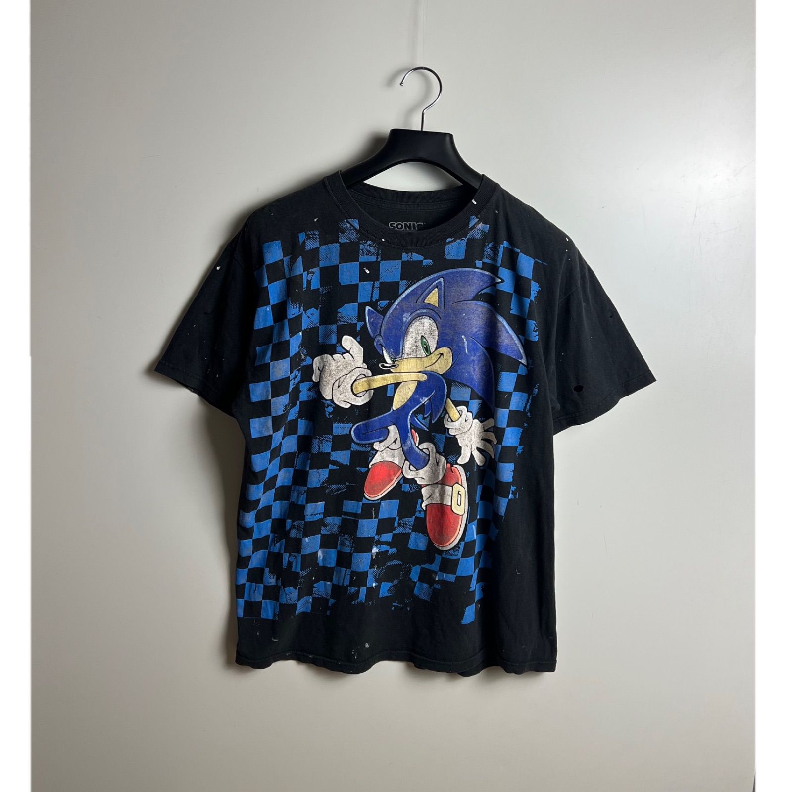 SEGA 00s MEXICO vintage SONIC The hedgehog faded Tee L セガ 