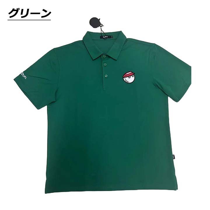 半袖ポロシャツ ゴルフウェア メンズ 男性用 カジュアル サイズM～XXL スポーツウェア シンプルデザイン おしゃれ 春夏秋 コーデ 動きやすい 快適 旅行 レジャー 練習 プレゼント グリーン 176pss01