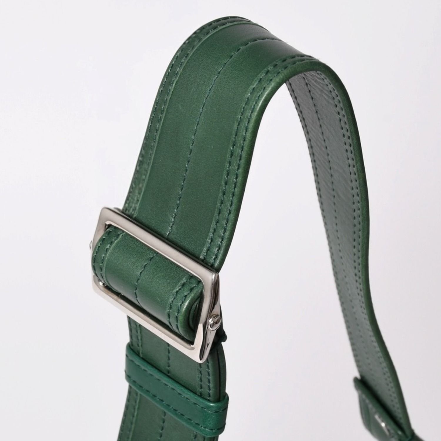 SAINT LAURENT サンローラン リヴゴーシュ レザー ホーボーショルダーバッグ トムフォード期 プリーツ加工 グリーン 120436 シルバー金具 美品 中古 4a003520