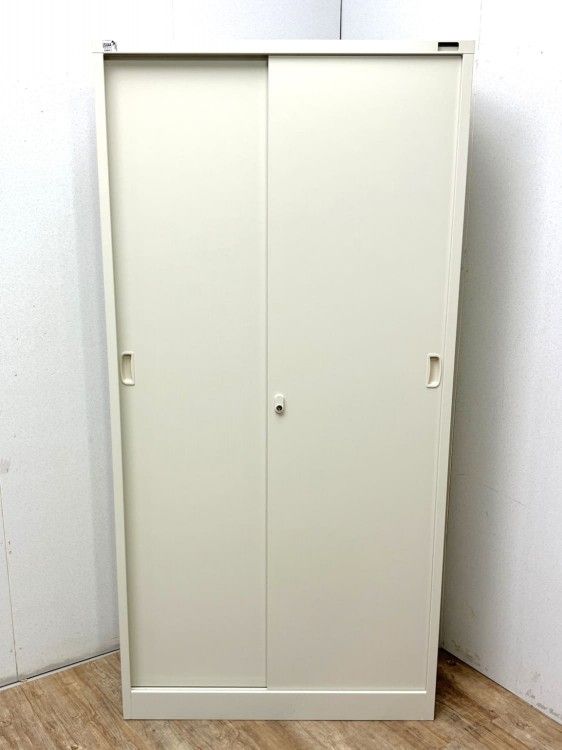 【中古品】生興 引違い書庫 G-36SS グレー