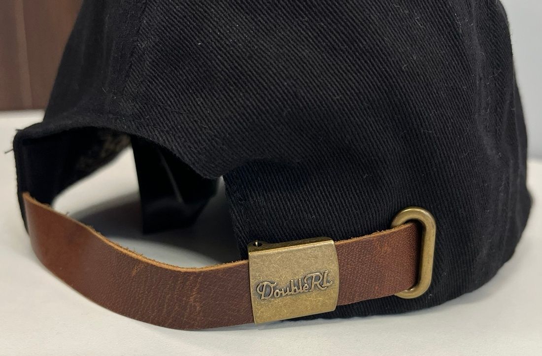 ラルフローレン RalphLauren RRL ロゴ刺繍 黒 帽子 メンズ帽子 キャップ ブラック 101hat-232