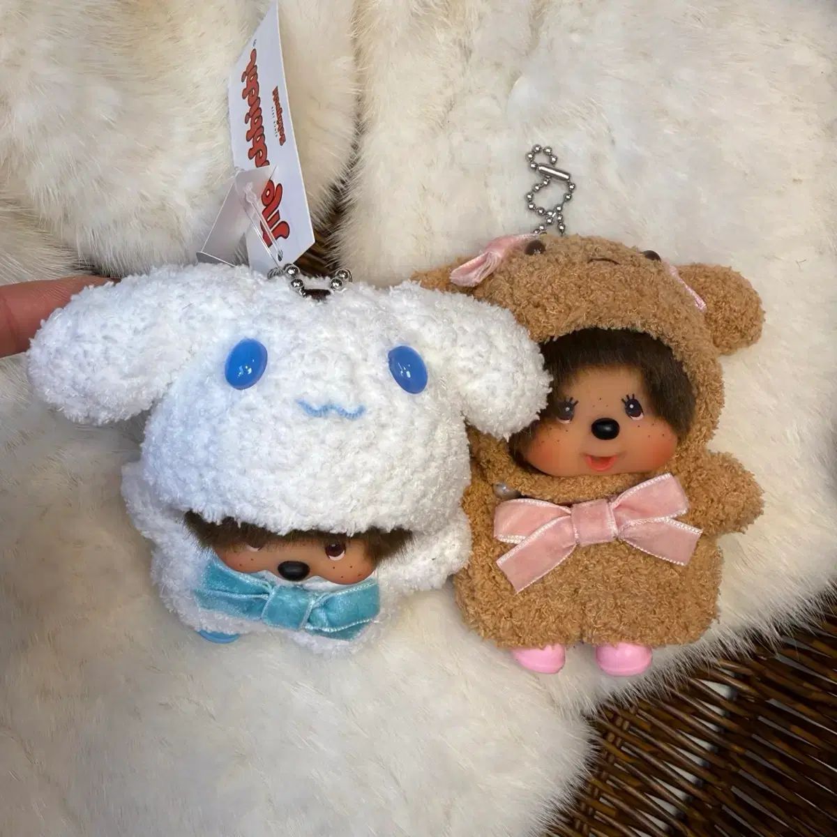 大きいサイズ モンチッチ 男の子 キーホルダー + シナモロール 服 セット
