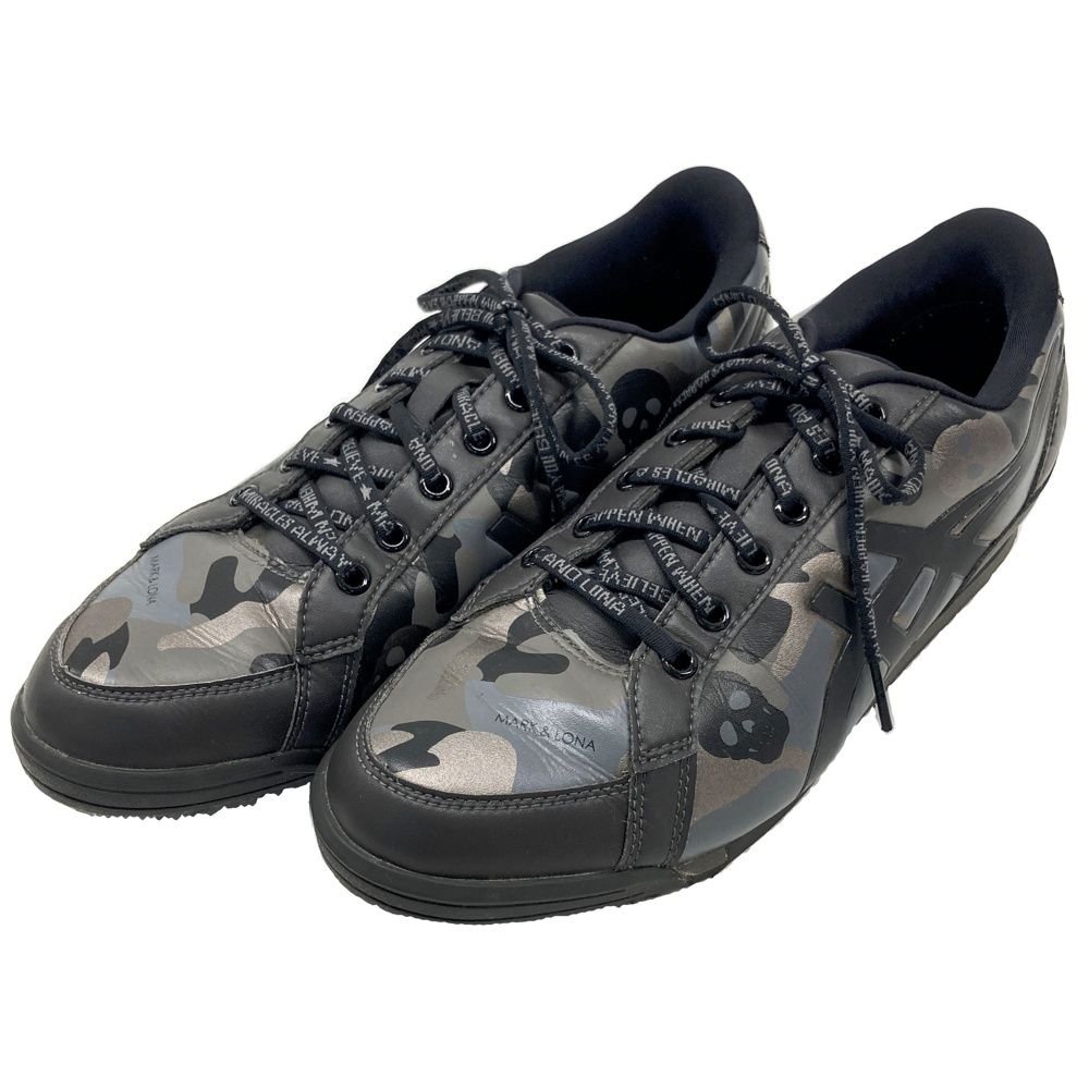 MARK&LONA マークアンドロナ × ASICS 1113A026 GEL-PHY スパイクレスゴルフシューズ カモフラ柄 ブラック系 26 [240101690992] ゴルフウェア メンズ ストスト