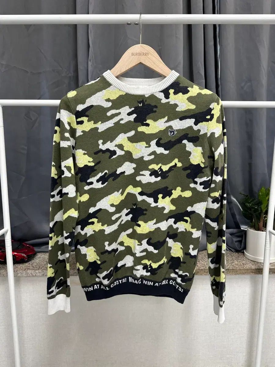 ワック正規品 / メンズ95 / ゴルフ ミリタリー カモフラージュ ニット