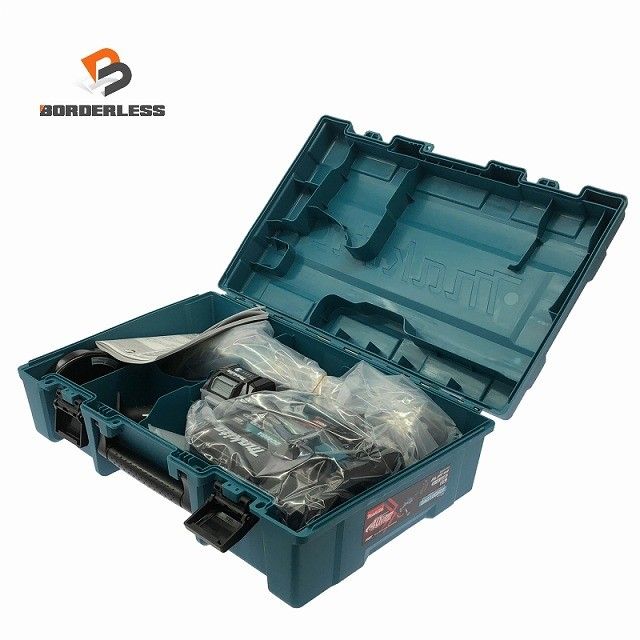 ☆未使用品☆makita マキタ 40Vmax 125mm 充電式ディスクグラインダ GA010GRDX バッテリ2個(2.5Ah) 充電器 ケース付き129742