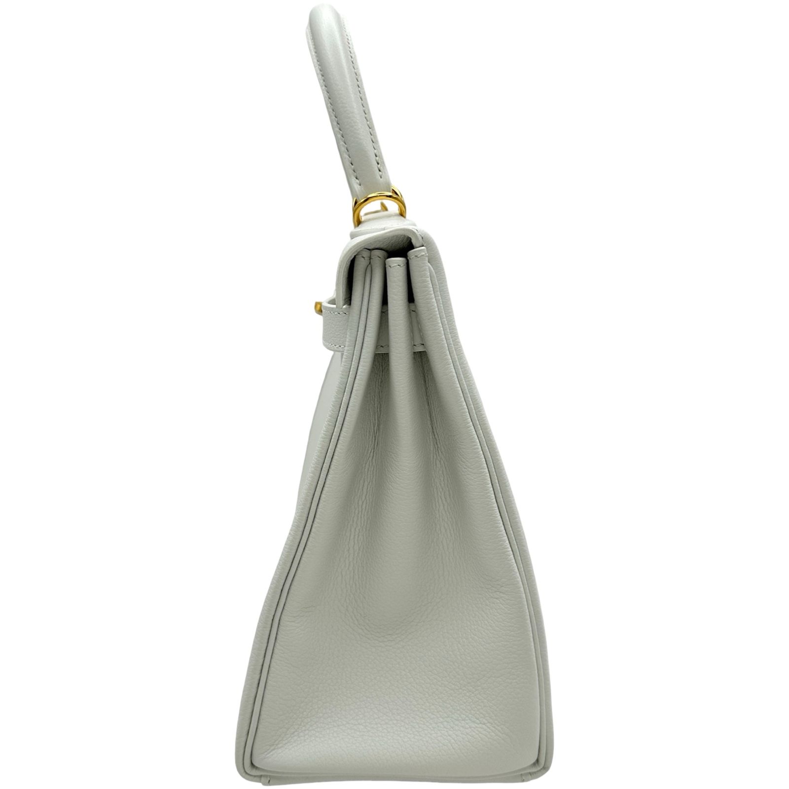 エルメス HERMES ケリー28 内縫い W刻印 ニューホワイト W刻印 レディース ショルダーバッグ
