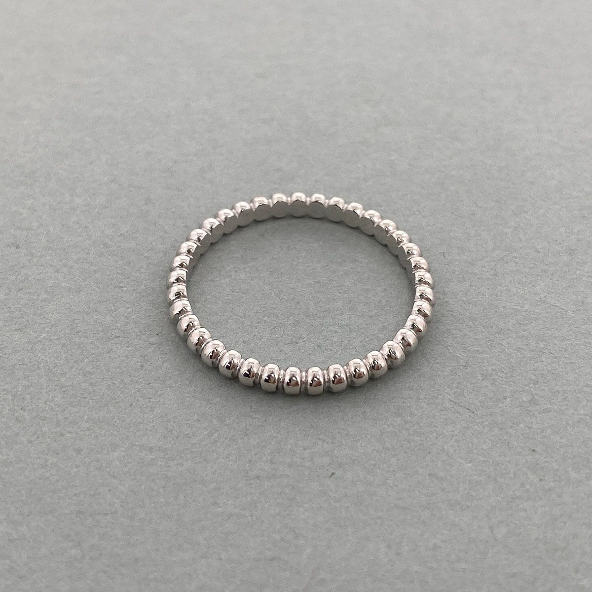 Van Cleef & Arpels ヴァンクリーフ＆アーペル ペルレ スモール 750WG 55 リング・指輪 VCARN31755 レディース 約14号 K18ホワイトゴールド ホワイトゴールド 中古