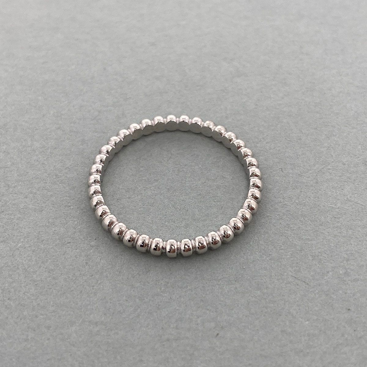 Van Cleef & Arpels ヴァンクリーフ＆アーペル ペルレ スモール 750WG 55 リング・指輪 VCARN31755 レディース 約14号 K18ホワイトゴールド ホワイトゴールド 中古