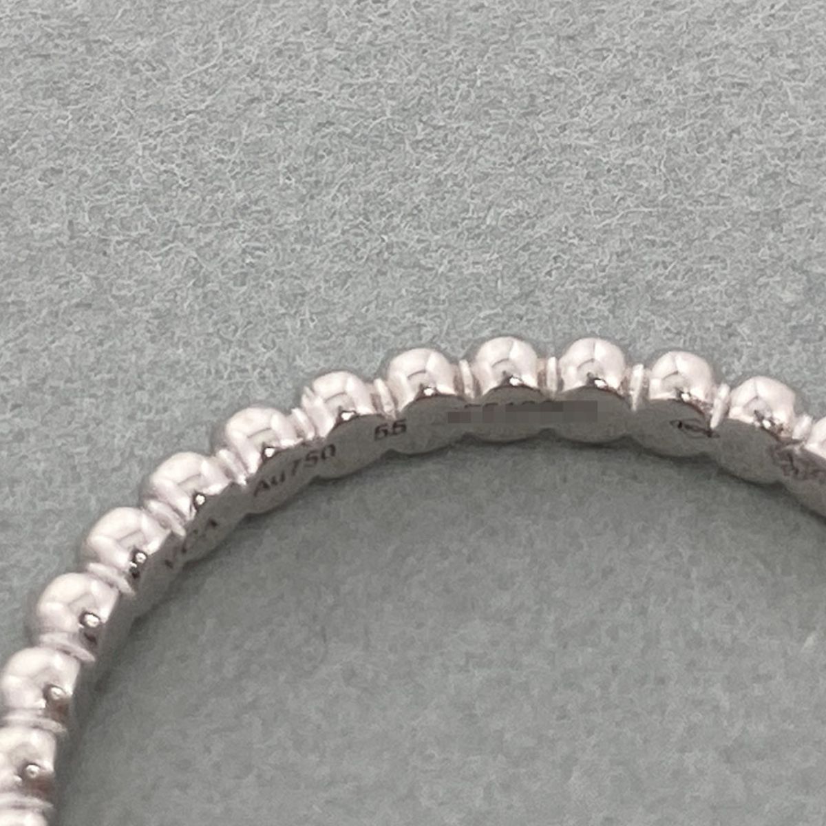 Van Cleef & Arpels ヴァンクリーフ＆アーペル ペルレ スモール 750WG 55 リング・指輪 VCARN31755 レディース 約14号 K18ホワイトゴールド ホワイトゴールド 中古
