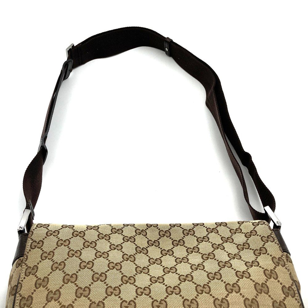 GUCCI グッチ 146236 ショルダーバッグ GGキャンバス ブラウン レディース