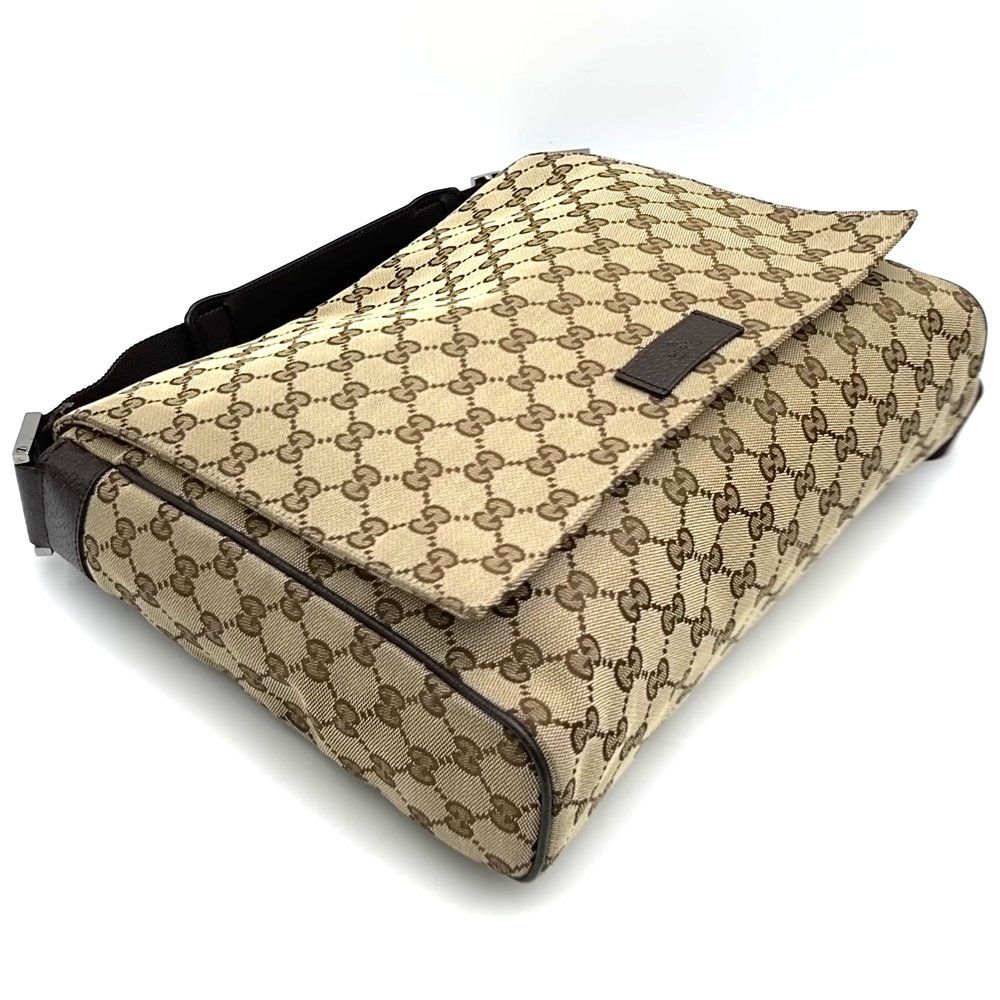 GUCCI グッチ 146236 ショルダーバッグ GGキャンバス ブラウン レディース