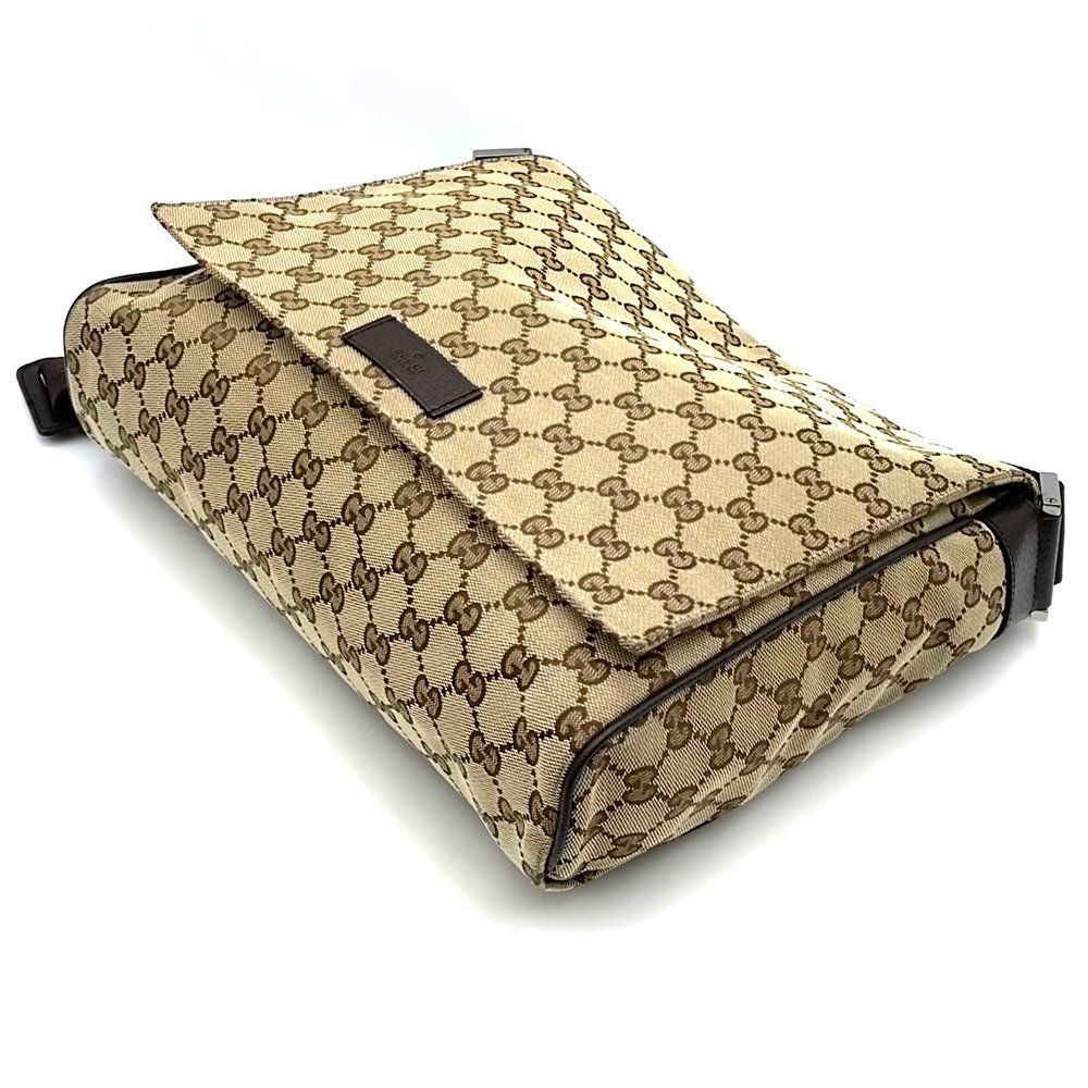 GUCCI グッチ 146236 ショルダーバッグ GGキャンバス ブラウン レディース