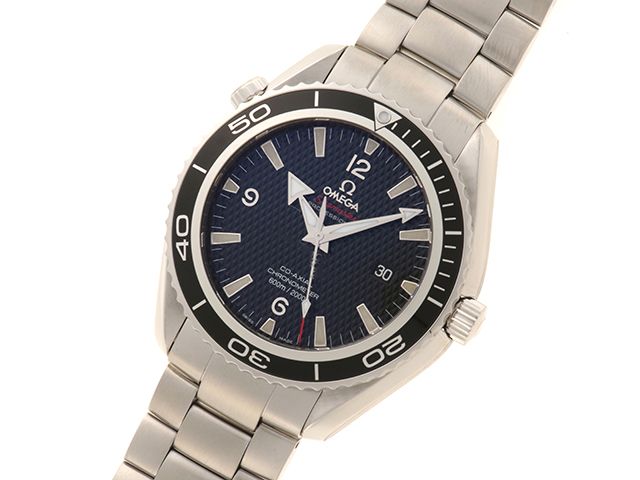 OMEGA オメガ シーマスター プラネットオーシャン 007リミテッドエディション 222.30.46.20.01.001 腕時計 ステンレススチール ブラック 自動巻き メンズ【中古】